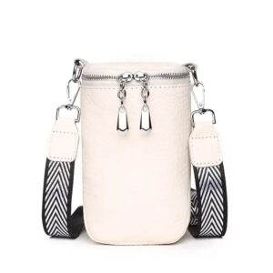 mini sac bandoulière rond Färg Kräm sur fond Vit