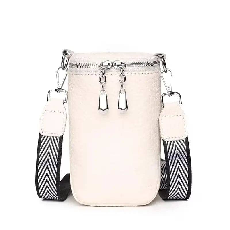 mini sac bandoulière rond Färg Kräm sur fond Vit