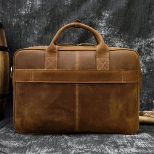 Äkta läder vintage-stil herr axelremsväska