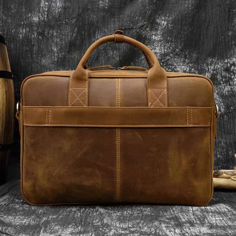 Äkta läder vintage-stil herr axelremsväska