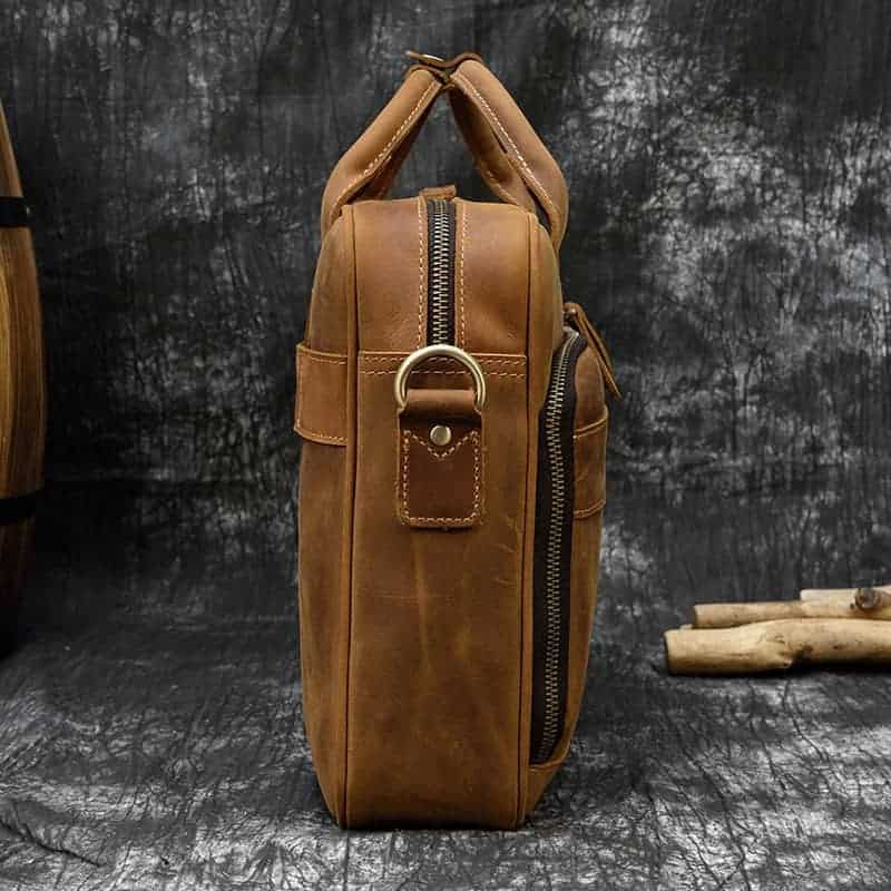 Äkta läder vintage-stil herr axelremsväska