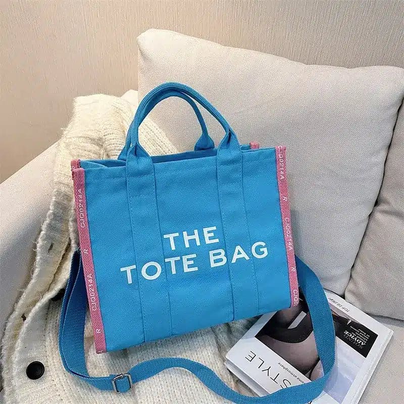 Axelväska i canvas, Tote Bag-stil