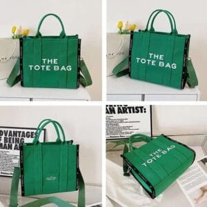 Axelväska i canvas, Tote Bag-stil