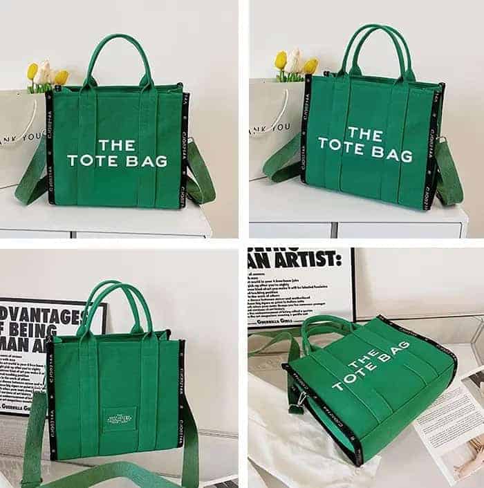 Axelväska i canvas, Tote Bag-stil
