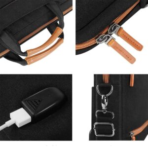 Bärväska med axelrem för bärbar dator med USB-laddningsport