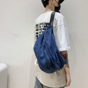 Jeans axelremsväska