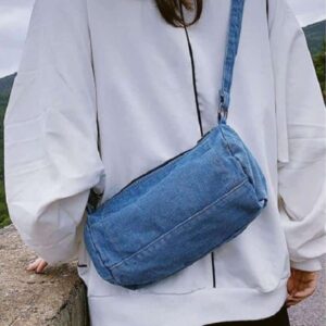 Jeansdenim axelväska
