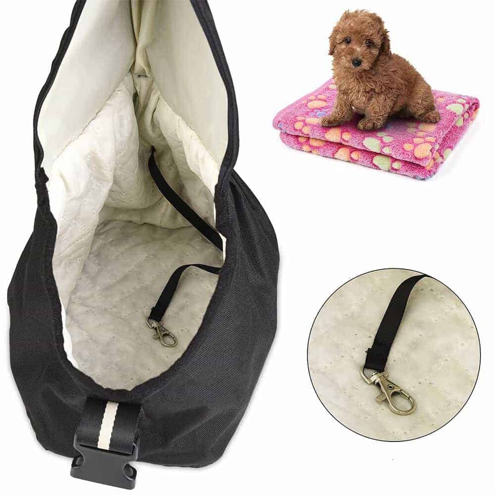 Justerbar axelväska för hund