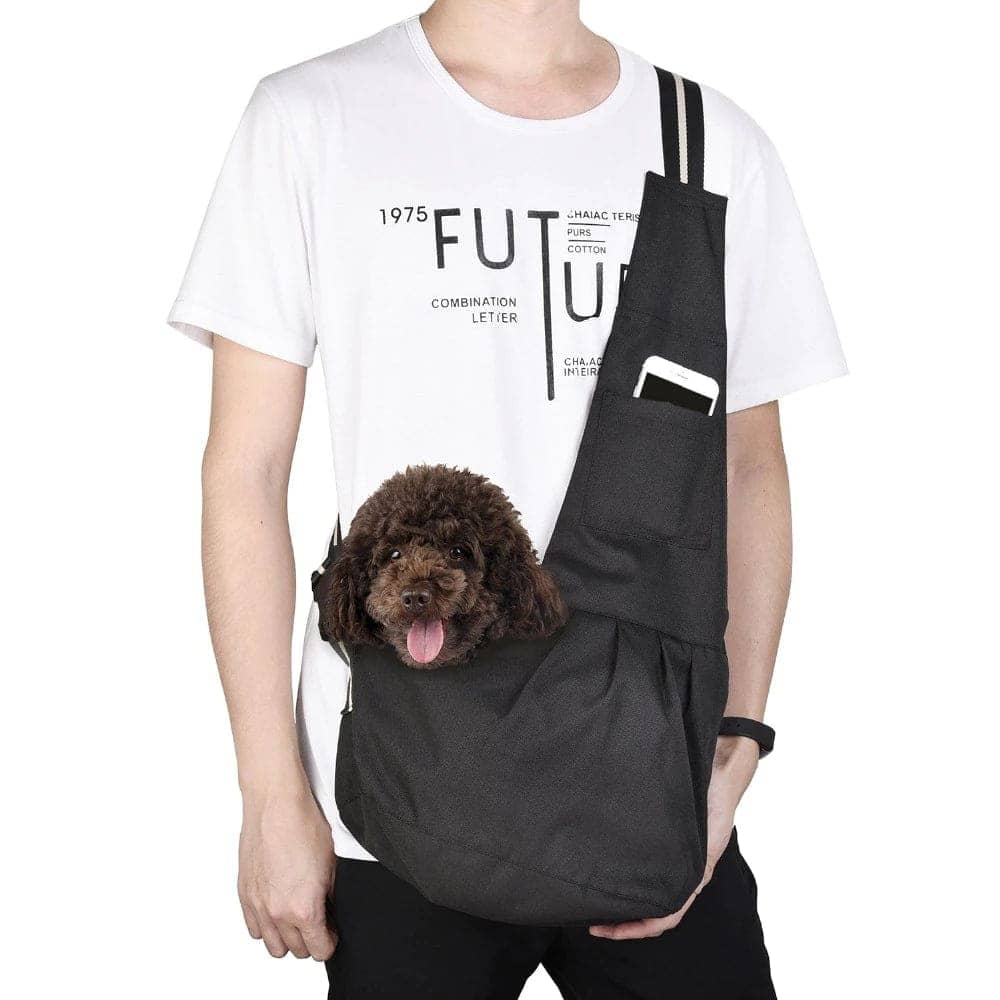 Justerbar axelväska för hund
