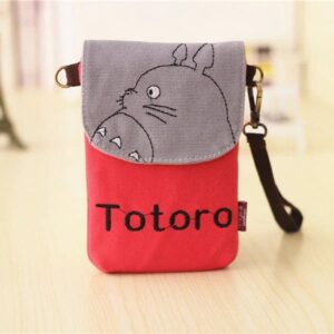Liten axelremsväska i jeans Totoro