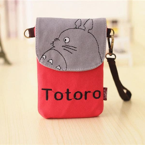 Liten axelremsväska i jeans Totoro