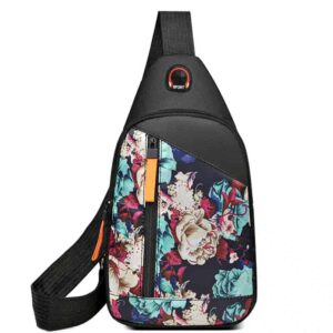 Petit sac bandoulière en nylon style bohème (13)