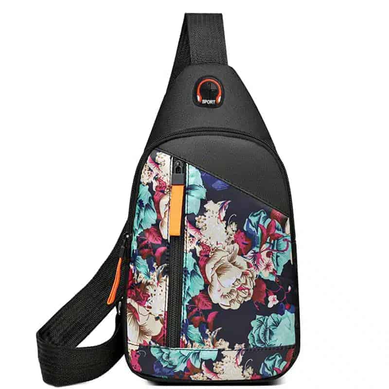 Petit sac bandoulière en nylon style bohème (13)