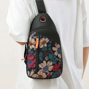 Liten axelväska i nylon i bohemisk stil