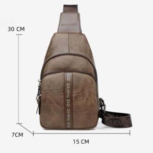 Liten unisex ryggsäck i syntetläder