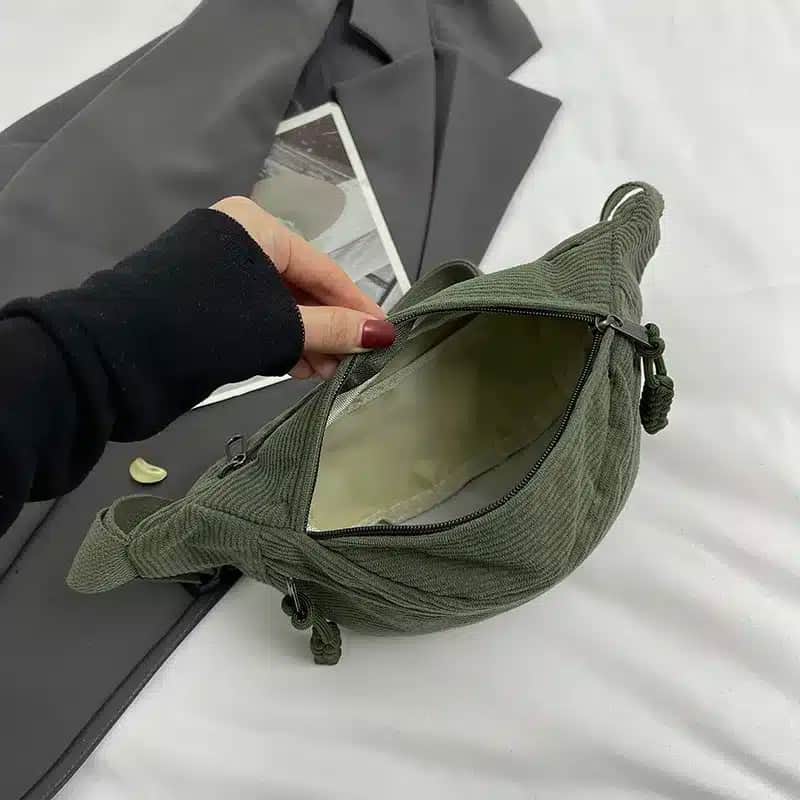 Manchestertyg midjeväska crossbody