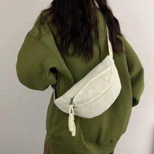 Manchestertyg midjeväska crossbody