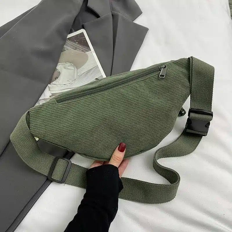 Manchestertyg midjeväska crossbody