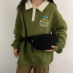 Manchestertyg midjeväska crossbody