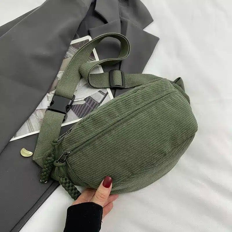 Manchestertyg midjeväska crossbody