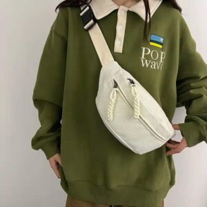 Manchestertyg midjeväska crossbody