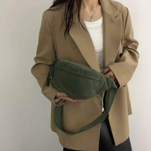 Manchestertyg midjeväska crossbody