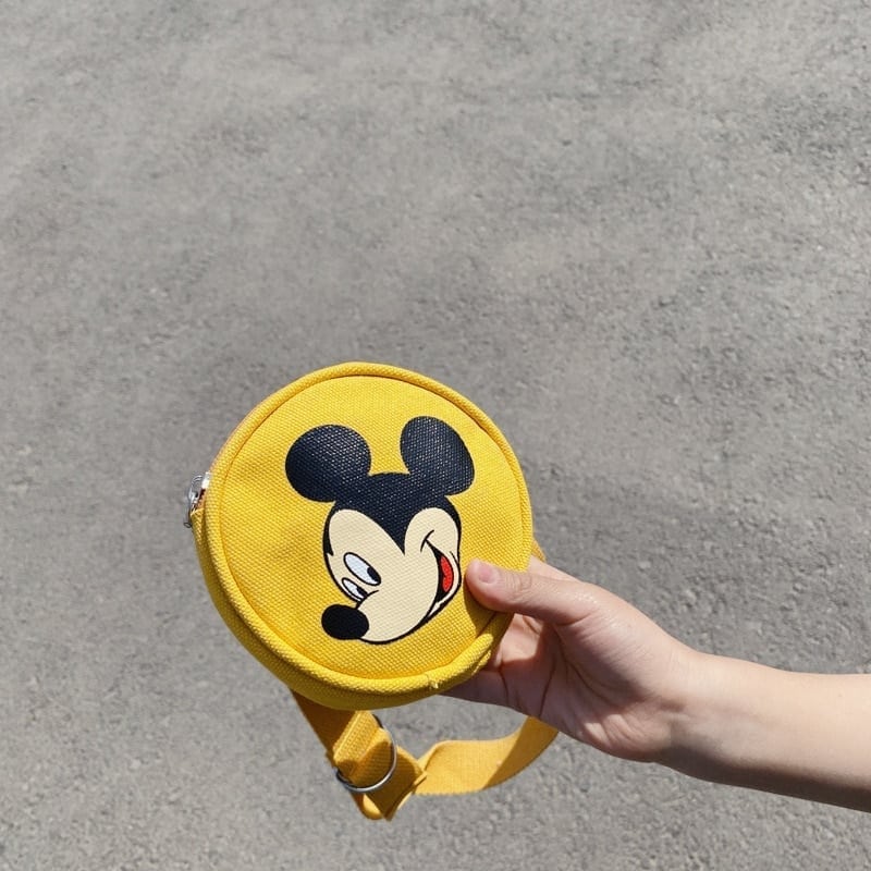 Mickey tecknade tryckt barn axelväska