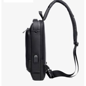 Stöldsäker axelremsryggsäck för män med USB-port