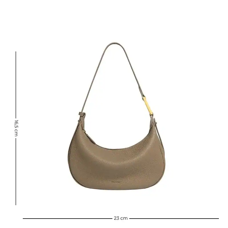 Grön mockaväska med axelrem, storlek 23x16,5 cm, elegant axelväska för kvinnor.